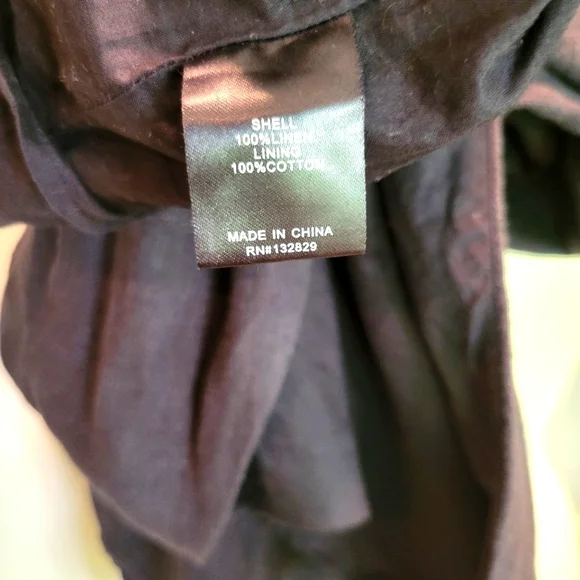 Lovers + Friends Thaylise Linen Black Surplice V Neck Mini Dress SZ S - Picture 11 of 12